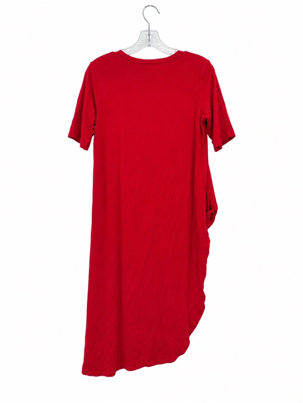 Torrid Super Soft Red Ribbed Below Knee Dress Size 00